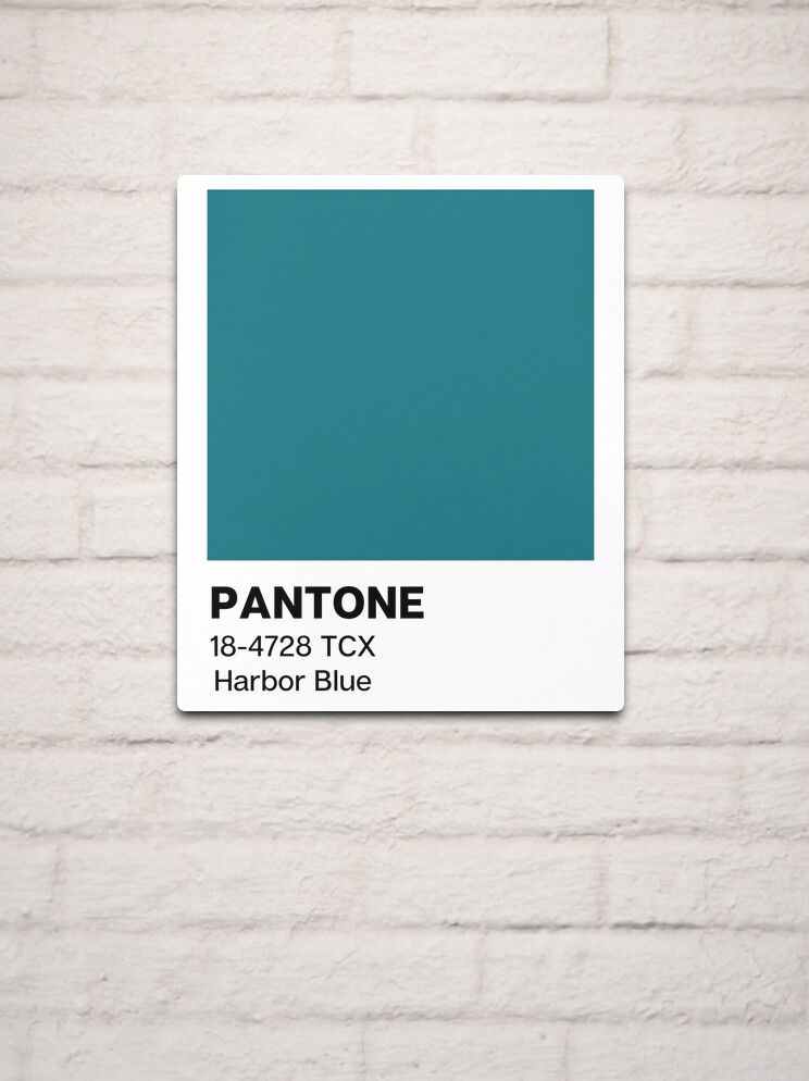 Pantone Harbor Blue | Metal Print