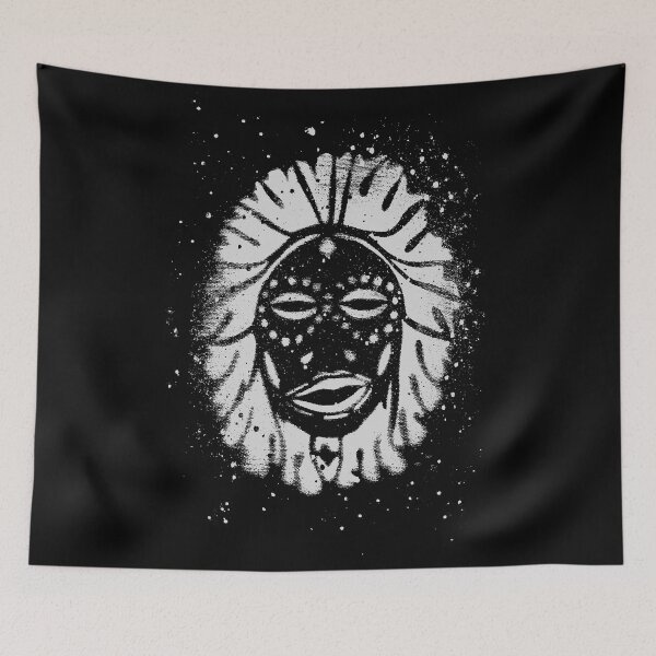 Item preview, Ritual witchdoctor mask in grey designed and sold by Anomalypark.