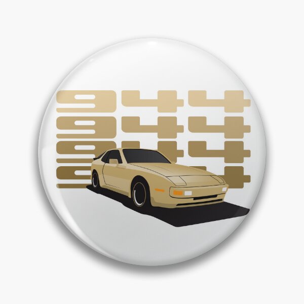 Artikelvorschau, 1986 Porsche 944 Gold-Illustration entworfen und verkauft von blackdogshop.