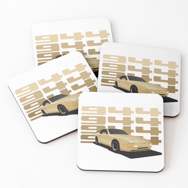 Item preview, 1986 Porsche 944 Gold illustration designed and sold by blackdogshop.