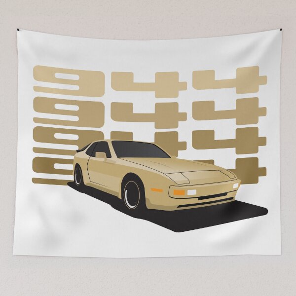Item preview, 1986 Porsche 944 Gold illustration designed and sold by blackdogshop.
