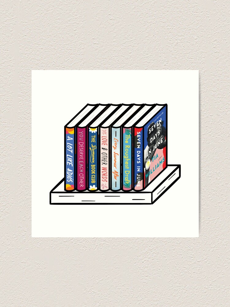 Book Stack - Second Chance Romance Art Print for Sale by