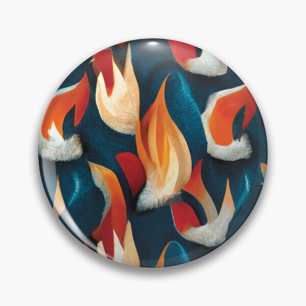 Item preview, Red And Blue Abstract Motif | Artistic Flames Repeating Pattern designed and sold by TMBTM.