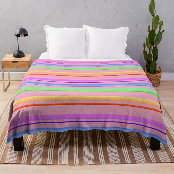 Item preview, Pink multicolor striped | dusty rose multicolor stripes designed and sold by lausn.