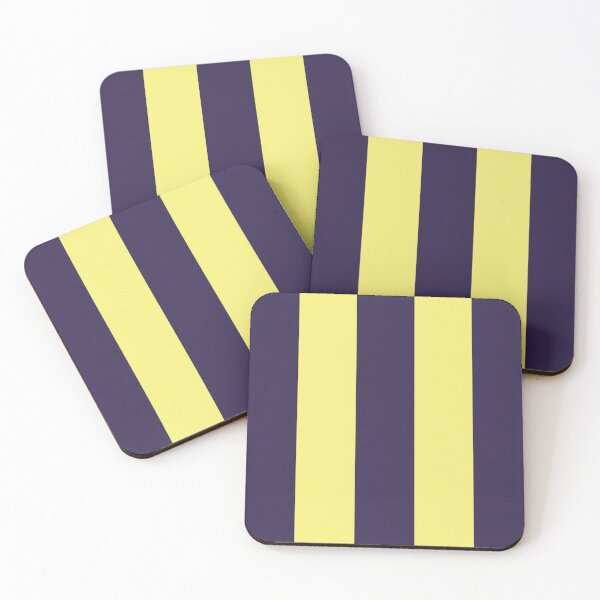 Item preview, Large NAVY BLUE and YELLOW Vertical STRIPES designed and sold by RachelMacht.