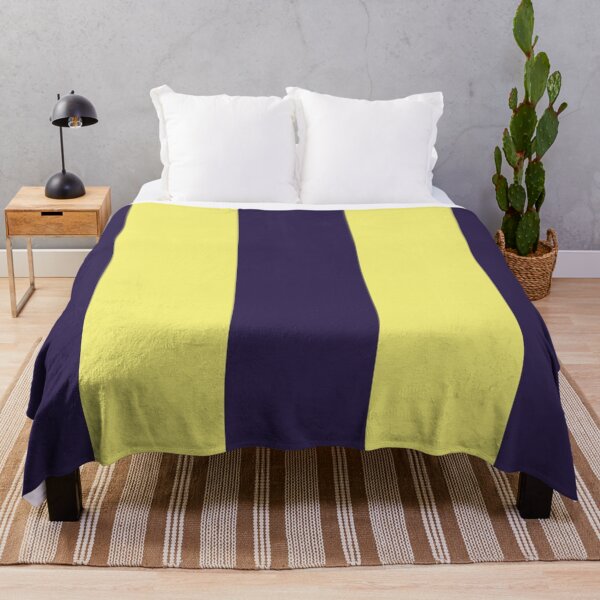 Item preview, Large NAVY BLUE and YELLOW Vertical STRIPES designed and sold by RachelMacht.