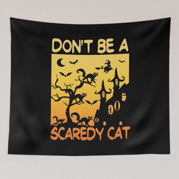 Item preview, DON'T BE A SCAREDY CAT HALLOWEEN designed and sold by lukas69graphic.