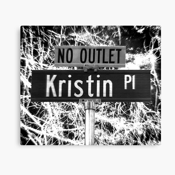 A Street Sign Named Kristin Canvas Print