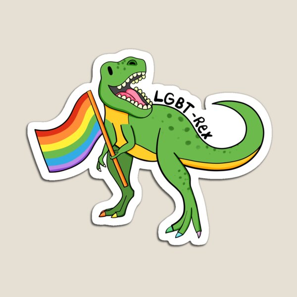 Aperçu de l'œuvre LGBT-Rex créée et vendue par Elijah Haswell.