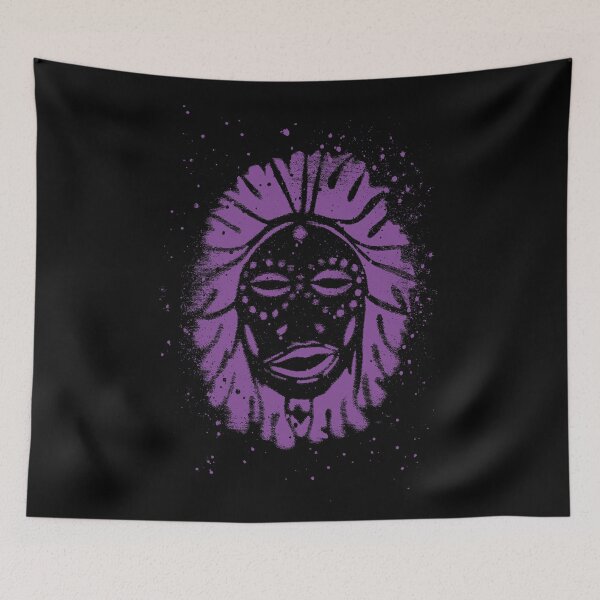 Item preview, Primal face in Purple designed and sold by Anomalypark.