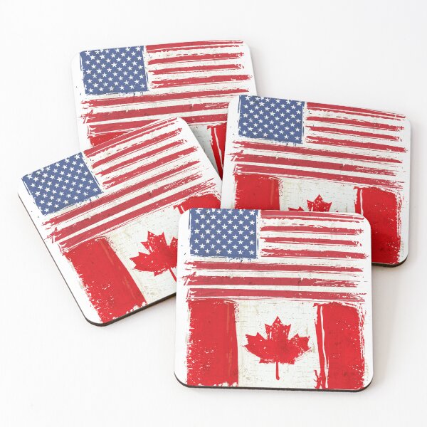 Item preview, USA and Canadian Flag designed and sold by Islanr.
