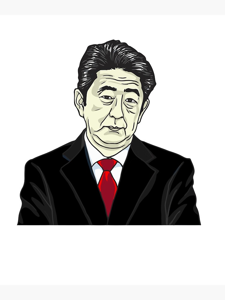 ” Shinzo Abe sticker” Poster for Sale by ALEXOUE | Redbubble
