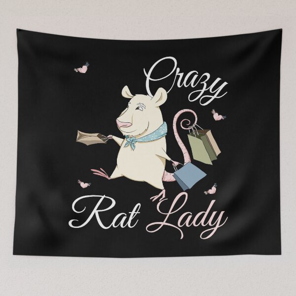 Item preview, Crazy Rat Lady - Funny Kawaii Anime Rat Lover Gift designed and sold by r-silver.