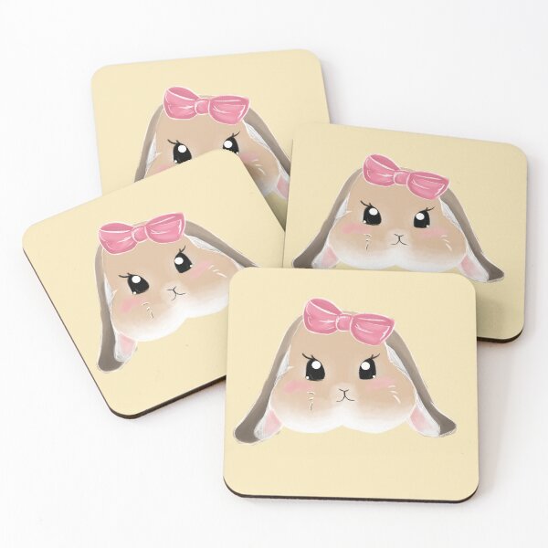 Item preview, Cream Chubby Holland Lop Rabbit Bailey Head  designed and sold by bunniesmee.
