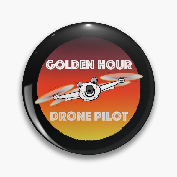Item preview, Funny Drone T-Shirt Golden Hour Mini 3 Drone Pilot Tee designed and sold by stilgoe.