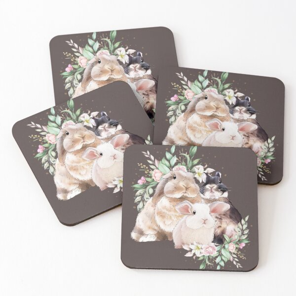 Item preview, Bailey Sean Claude Flower Rabbit  designed and sold by bunniesmee.