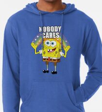 Spongebob Nobody Cares Lightweight Hoodie