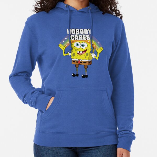Spongebob Nobody Cares Lightweight Hoodie