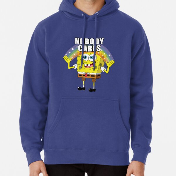 Spongebob Nobody Cares Pullover Hoodie