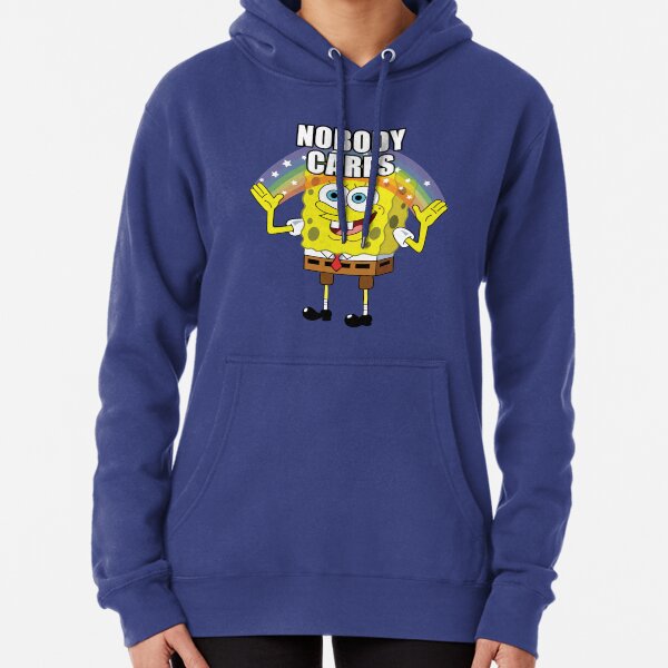 Spongebob Nobody Cares Pullover Hoodie