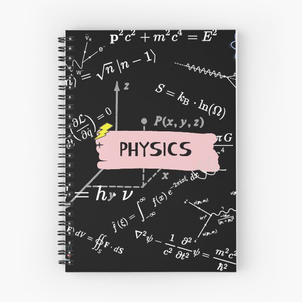 Item preview, Physics equations and diagrams dark version designed and sold by NoetherSym.