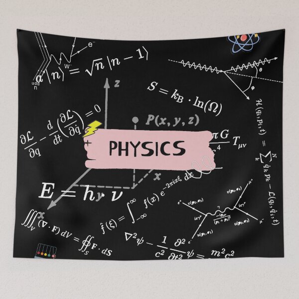 Item preview, Physics equations and diagrams dark version designed and sold by NoetherSym.