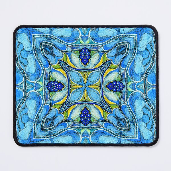 Item preview, Blue mandala designed and sold by MandalaFlowerArt.
