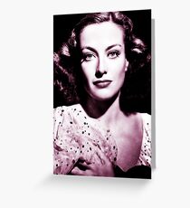 Joan Crawford vintage theme Greeting Card