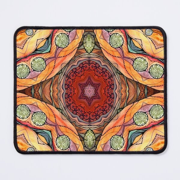 Item preview, Orange mandala designed and sold by MandalaFlowerArt.