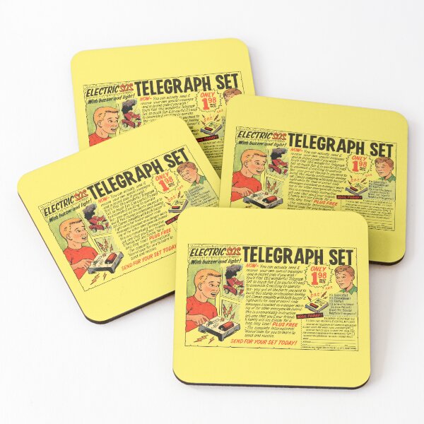 Item preview, TELEGRAPH SET - ADVERT designed and sold by ThrowbackAds.