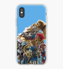 The Legend of Zelda - Breath of the Wild - Champions' Artwork - Link and Zelda iPhone Case