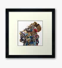 The Legend of Zelda - Breath of the Wild - Champions' Artwork - Link and Zelda Framed Print
