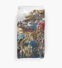 Die Legende von Zelda - Atem der Wildnis - Champions Artwork - Link und Zelda Bettbezug