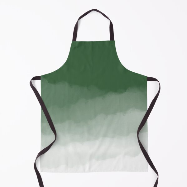 Aperçu de l'œuvre Hunter Green Aquarelle Ombre (vert chasseur/blanc) créée et vendue par Design Minds Boutique.
