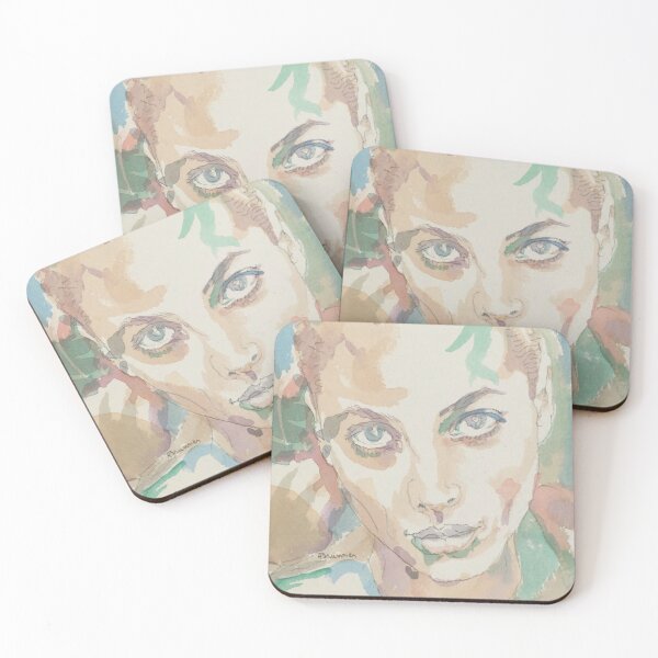 Item preview, Beautiful Girl's Face. Romantic Portrait of Pretty Soulful Woman designed and sold by Cefercom.