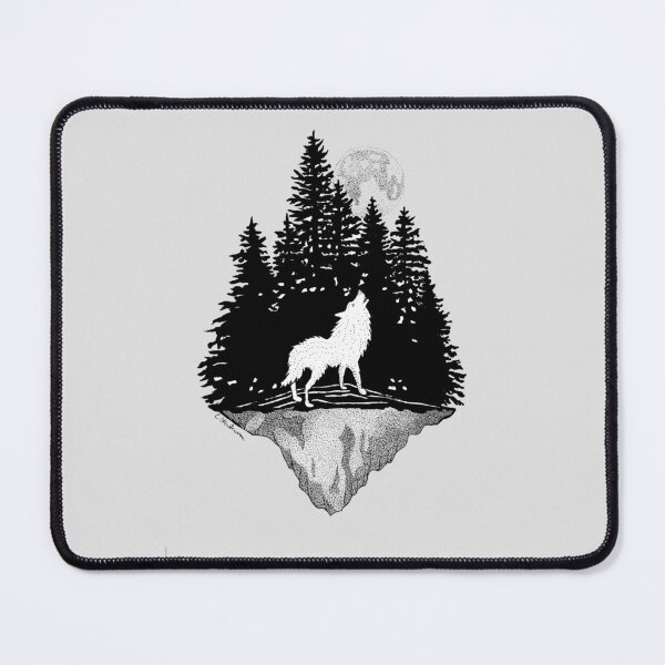 Item preview, Howling Wolf Forest Silhouette  designed and sold by BrokenLDesign.