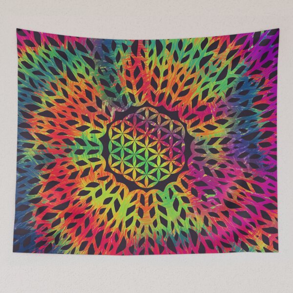 Artikelvorschau, Blume des Lebens (Neon Hippie) entworfen und verkauft von Mandala Of Life.