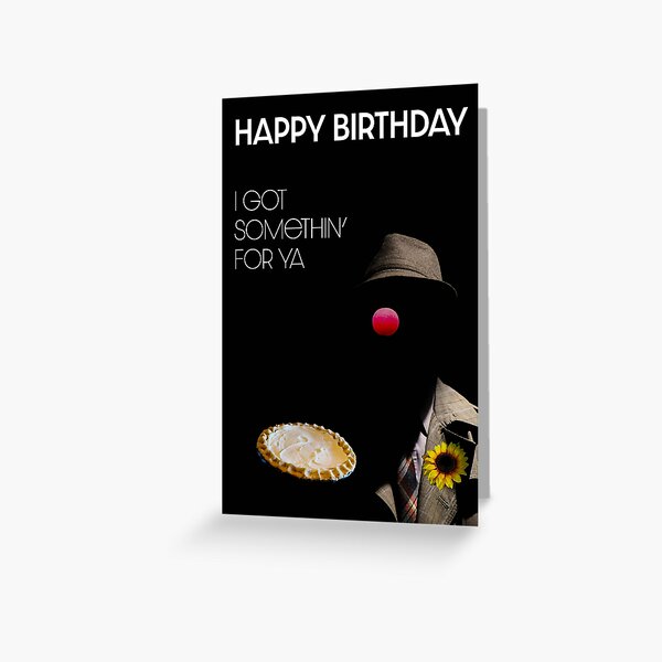 Item preview, Pow, Right In The Kisser Birthday Card designed and sold by GollyWillikers.