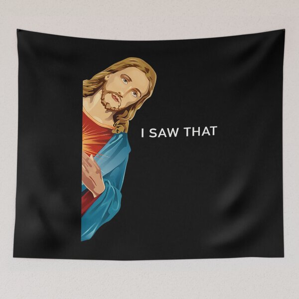 Item preview, Funny Jesus I saw that Christian men women gift designed and sold by complexconventi.