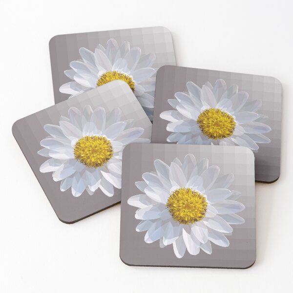 Item preview, Low Poly Bushy White Aster designed and sold by ErinFCampbell.