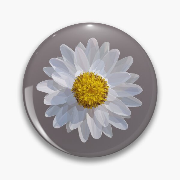 Item preview, Low Poly Bushy White Aster designed and sold by ErinFCampbell.