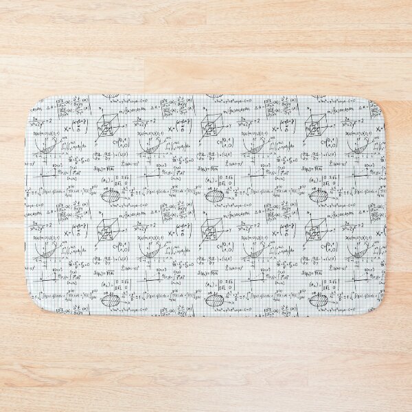 Item preview, B&W Math Problems on Graph Paper designed and sold by the-Nerdlings.