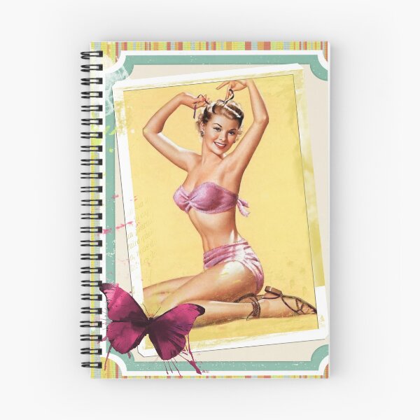 Item preview, 1940's Pin-up Girl in Pink Bathing Suit designed and sold by Jandsgraphics.
