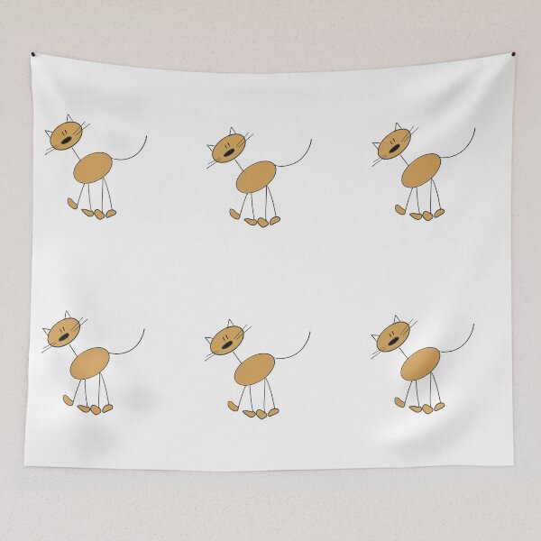 Item preview, Cute Brown Cat Walking designed and sold by villageschool.