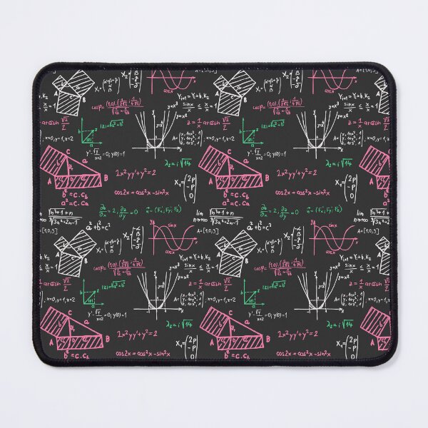 Item preview, Colorful Math Problems on Dark Graph Paper designed and sold by the-Nerdlings.