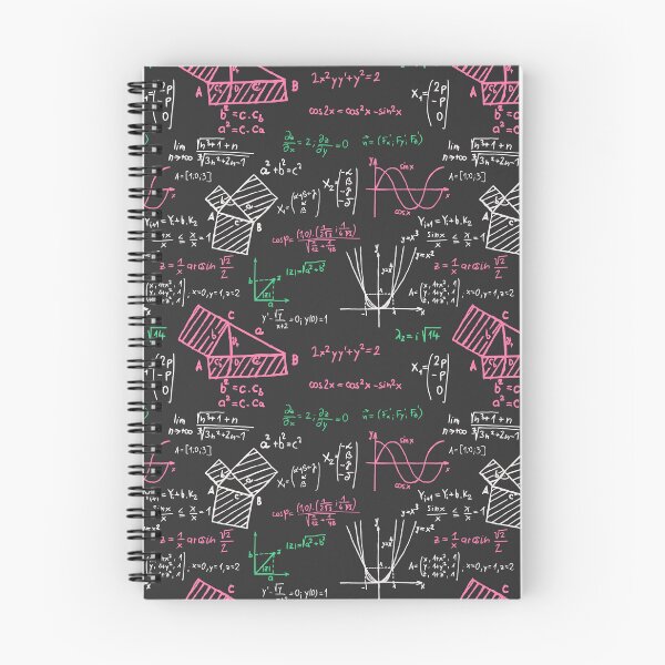 Item preview, Colorful Math Problems on Dark Graph Paper designed and sold by the-Nerdlings.