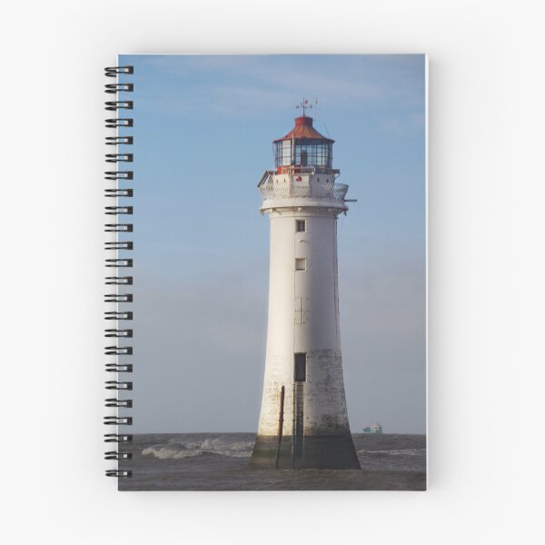 Item preview, New Brighton Lighthouse, Wirral in stormy weather designed and sold by neonlightphoto.