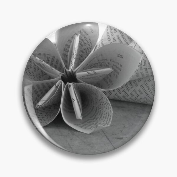 Item preview, Origami Paper Flowers Greyscale Photograph designed and sold by LauraLovesRobin.