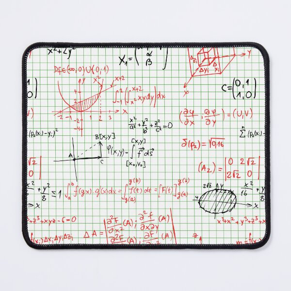 Item preview, Black & Red Math Problems on Graph Paper designed and sold by the-Nerdlings.
