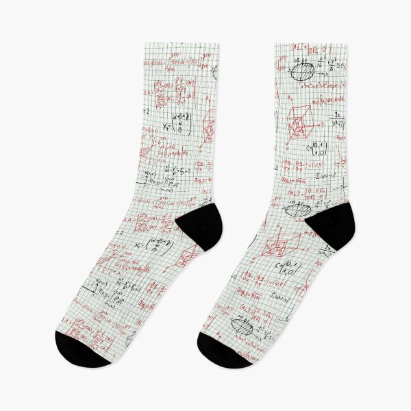 Item preview, Black & Red Math Problems on Graph Paper designed and sold by the-Nerdlings.